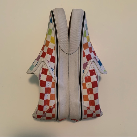 Rainbow Check Vans Size 5.5 - Picture 3 of 5